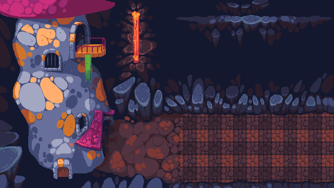 A "Plants VS Zombies-like" backdrop for the same project as the dragon barkeeper. Again, the project didn't end up going anywhere, but basically the dragons would take up the role of the "plants", and angry knights and townfolk were the "zombies". A "Plants VS Zombies-like" backdrop for the same project as the dragon barkeeper. Again, the project didn't end up going anywhere, but basically the dragons would take up the role of the "plants", and angry knights and townfolk were the "zombies".