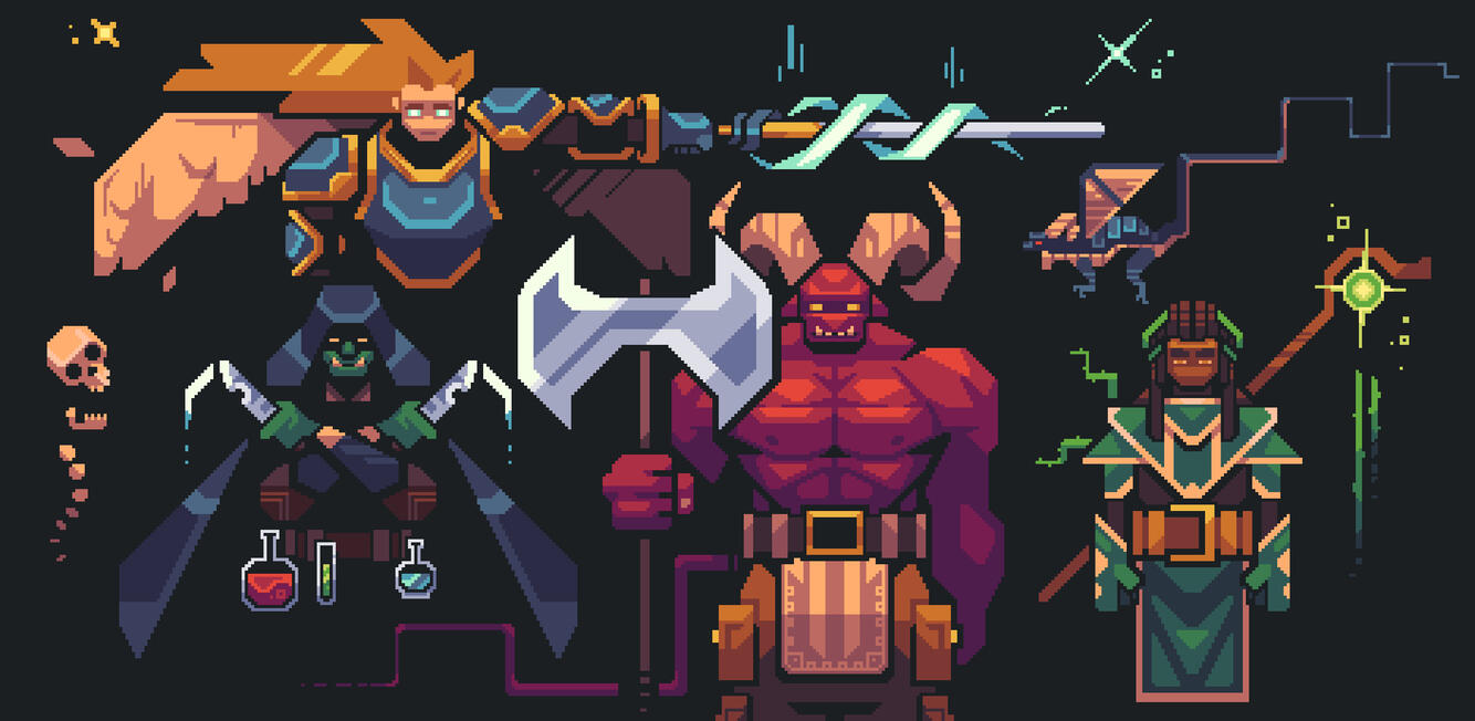 A design to evoke a "fantasy" feel, originally created by me for PixelMousepads.